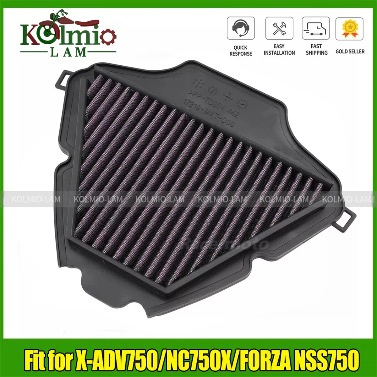 Fit for 2021 - 2025 Honda X-ADV750 XADV750 Air Filter Intake Cleaner Forza 750 NSS750 NC750 NC750X NSS 750 2024 2023 2022