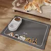 VIKAMA Pet Diatom Mud Floor Mat Dog Bowl Mat Cat Absorbent Bowl Mat Pet Food Leakage Prevention No-Wash Mat