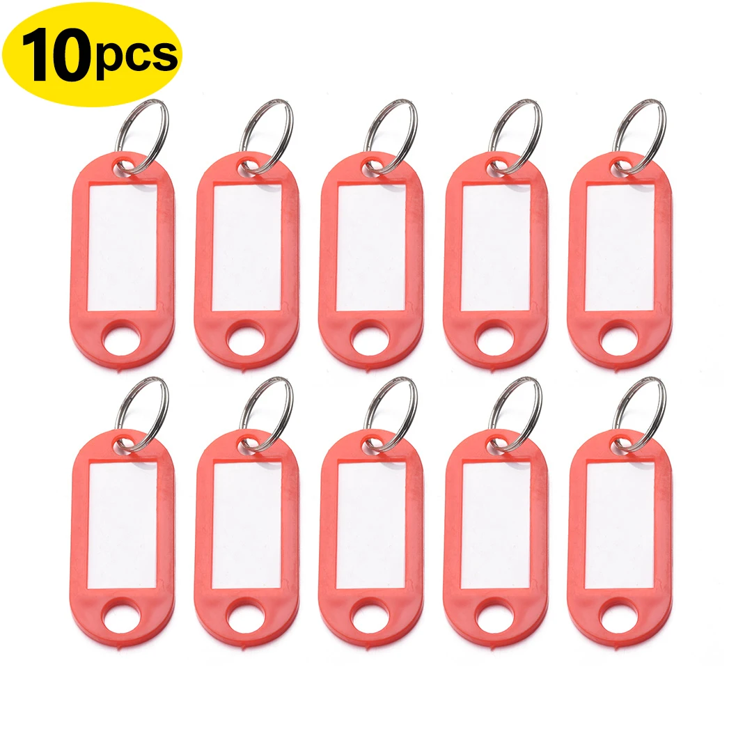 30 Pcs/Set Colorful Plastic Key Fobs Language ID Tags Labels Key Rings Name  Tags With Split Ring For Baggage Key Chains Key Ring - AliExpress