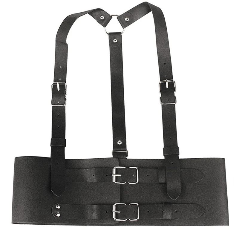 

2XPC Push Up Corset Tops Waist Belt Leather Suspender Belt Punk Leather Harness Belt