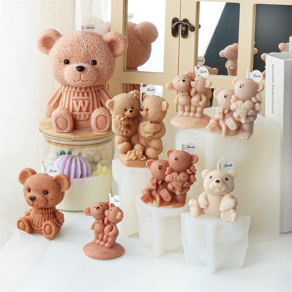 Bear 3d Animal Molds Silicone Bear Mold Suture Bear Silicone Mold