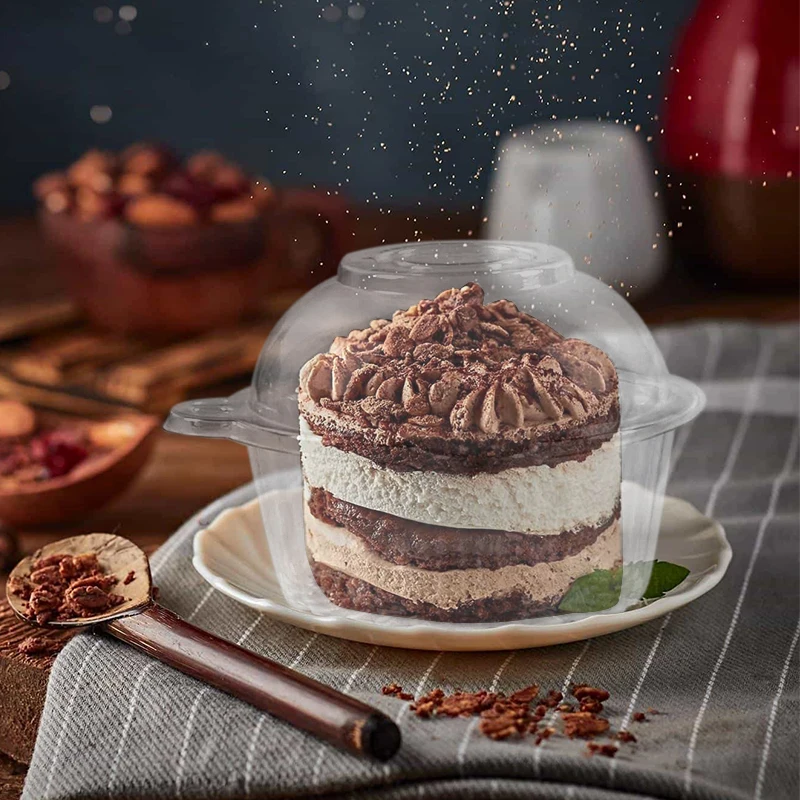 100pcs Clear Cupcake Boxes with Lids, Dessert and Cake Slice Holders, Muffin and Bakery... - SKU CCBL1059 - UGI Packaging