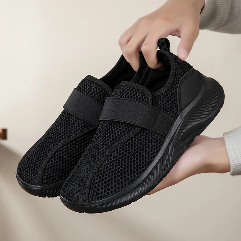 Wide Toe Box Elderly Shoes Comfort Walking Sneakers Diabetic Shoes Orthopedic Bunion Swollen Foot Hallux Valgus Thumb Eversion