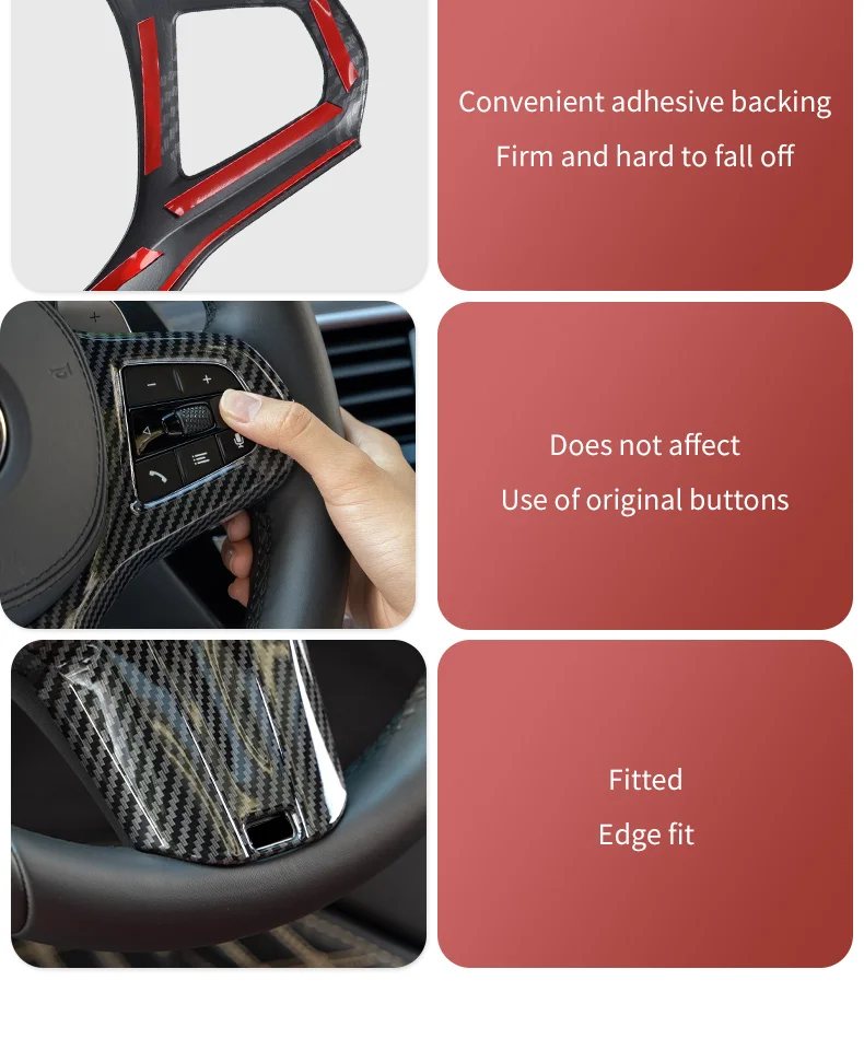 Auto Styling Lenkrad verkleidung Abdeckung Aufkleber Dekoration Zubehör für BMW G30 G38 G20 G28 G26 G32 6GT G01 G02 G05 G06 x3x4 x5x6 – Detail 14