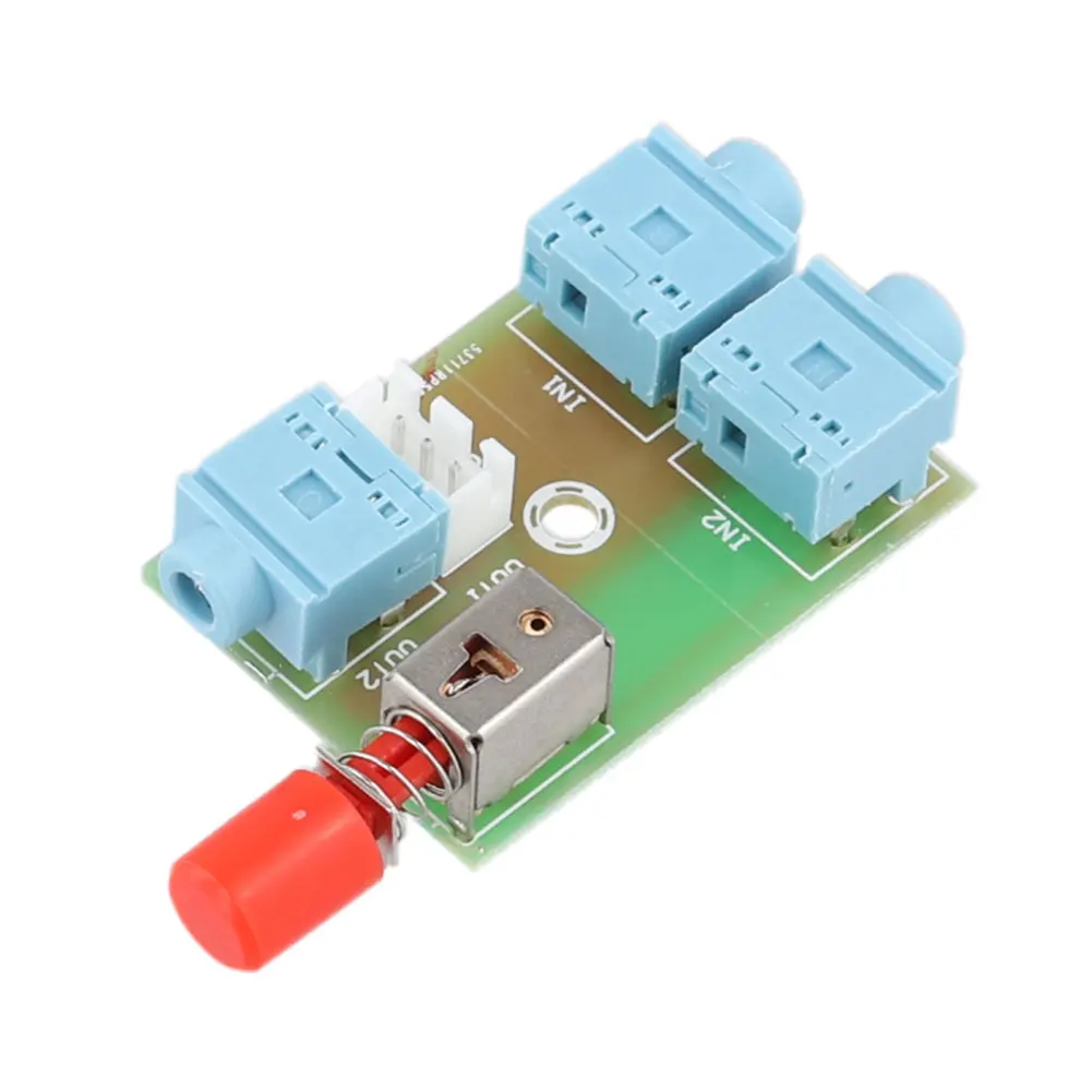 Xh-M371 Scheda Di Commutazione Audio 3.5 Presa Di Commutazione Audio Audio Scheda Pcb 2 Vie In Modulo Interruttore Audio A 1 Uscita