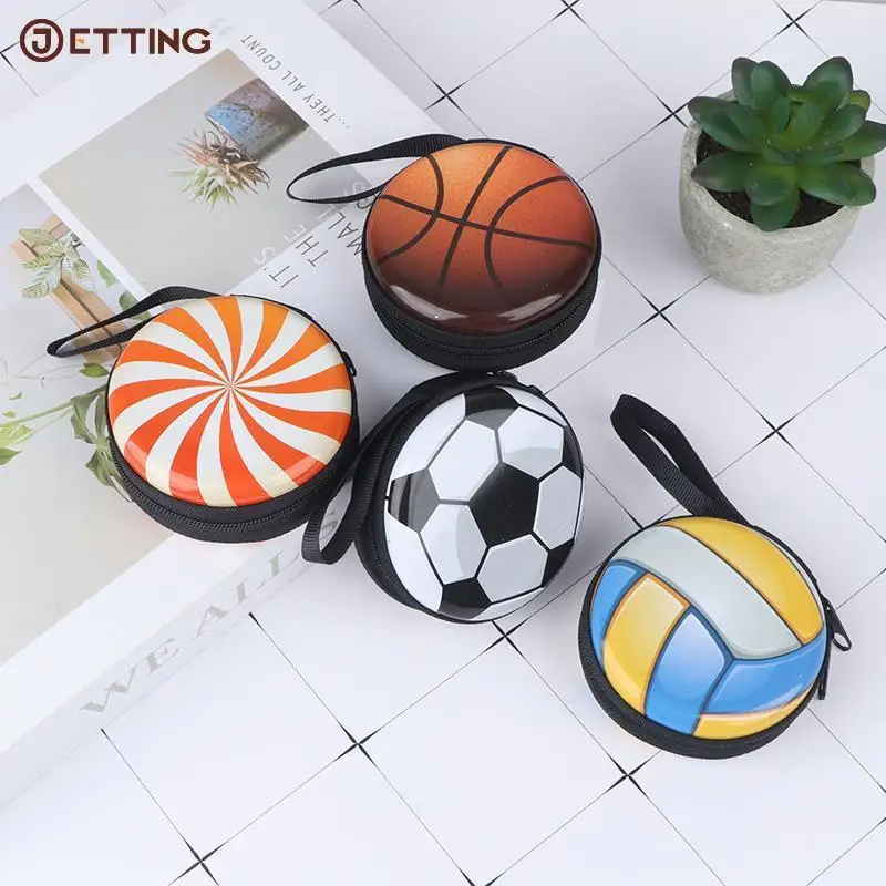 

Cartoon Ball Pattern Coin Purse for kid Change Purses Mini Wallets Zipper Storage Box Games gift