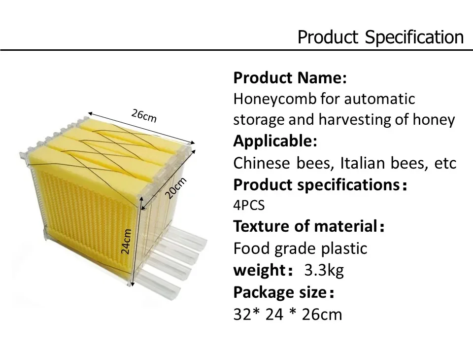 4 marcos pequeños para colmenas 