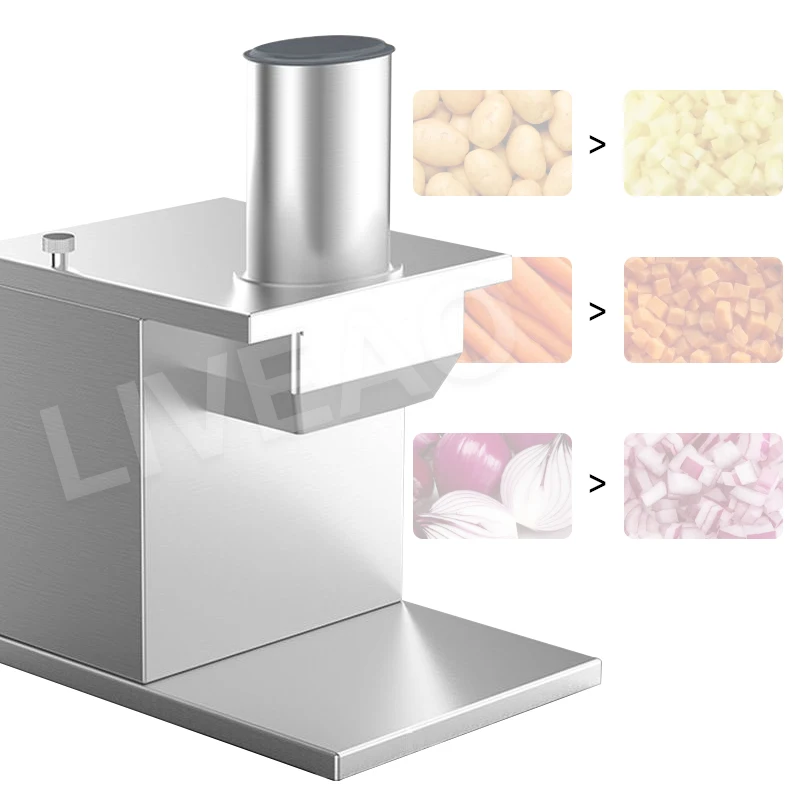 

Radish Dicing Machine High Quality Processing Vegetable Potato Onion Granules Chopped Equipment