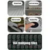 Chinese Mahjong Game Set Small Mahjong Game Table Portable Travel Leisure Mahjong Table Game For Family Friends Boys Girls 4