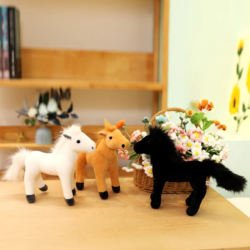 Knuffelpaard | Realistische Knuffelbare Kussendpop,30 Centimeter