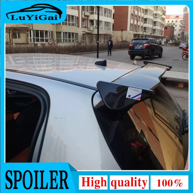 Per Peugeot 207 Spoiler 2006-2013 Peugeot 207 Spoiler Lfk Abs Materiale Plastico Auto Ala Posteriore Colore Spoiler Posteriore