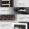 15Inch Wine Cooler Refrigerator, Dual Zone 33Bottle Wine Fridge Temp Control, Built-in or Freestanding Wine Fridge 6