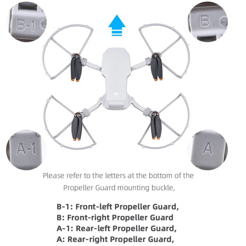For DJI Mavic Mini 2 Mini SE Propeller Guard Drone Quick Release Propeller Protective Ring Protector Cage Drone Accessory,drone accessories,propeller protector
