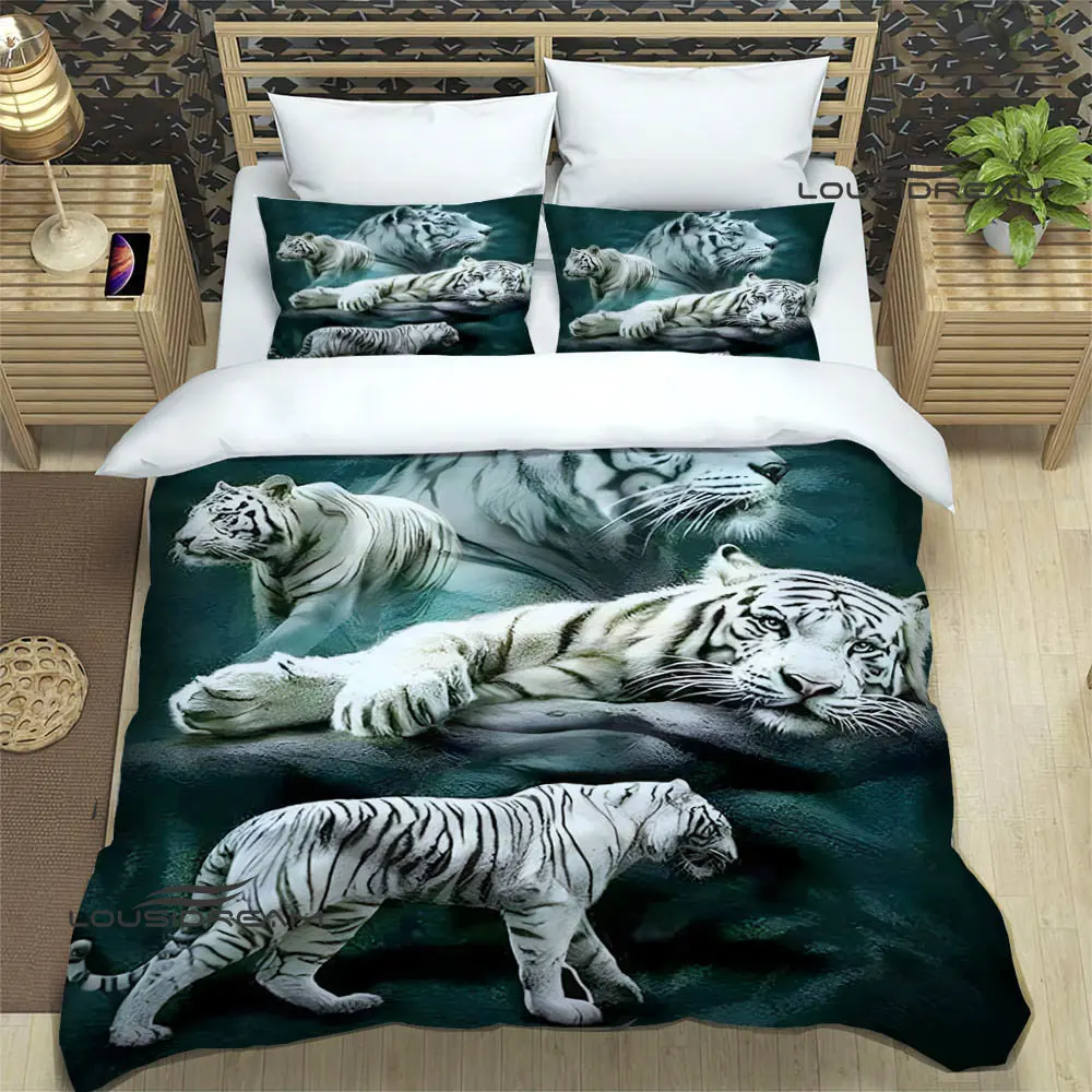 3D tiger printed Bedding Sets exquisite bed supplies set duvet cover bed comforter set bedding set luxury birthday gift 3