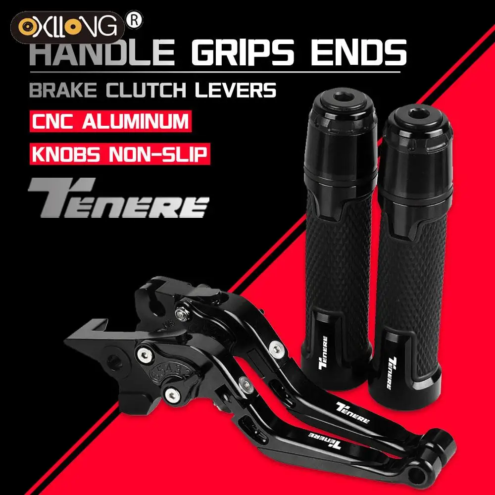 

TENERE900 2019-2021 Motorcycle CNC Brake Clutch Levers Handlebar knobs Handle Hand Grip Ends FOR YAMAHA TENERE900 2019 2020 2021