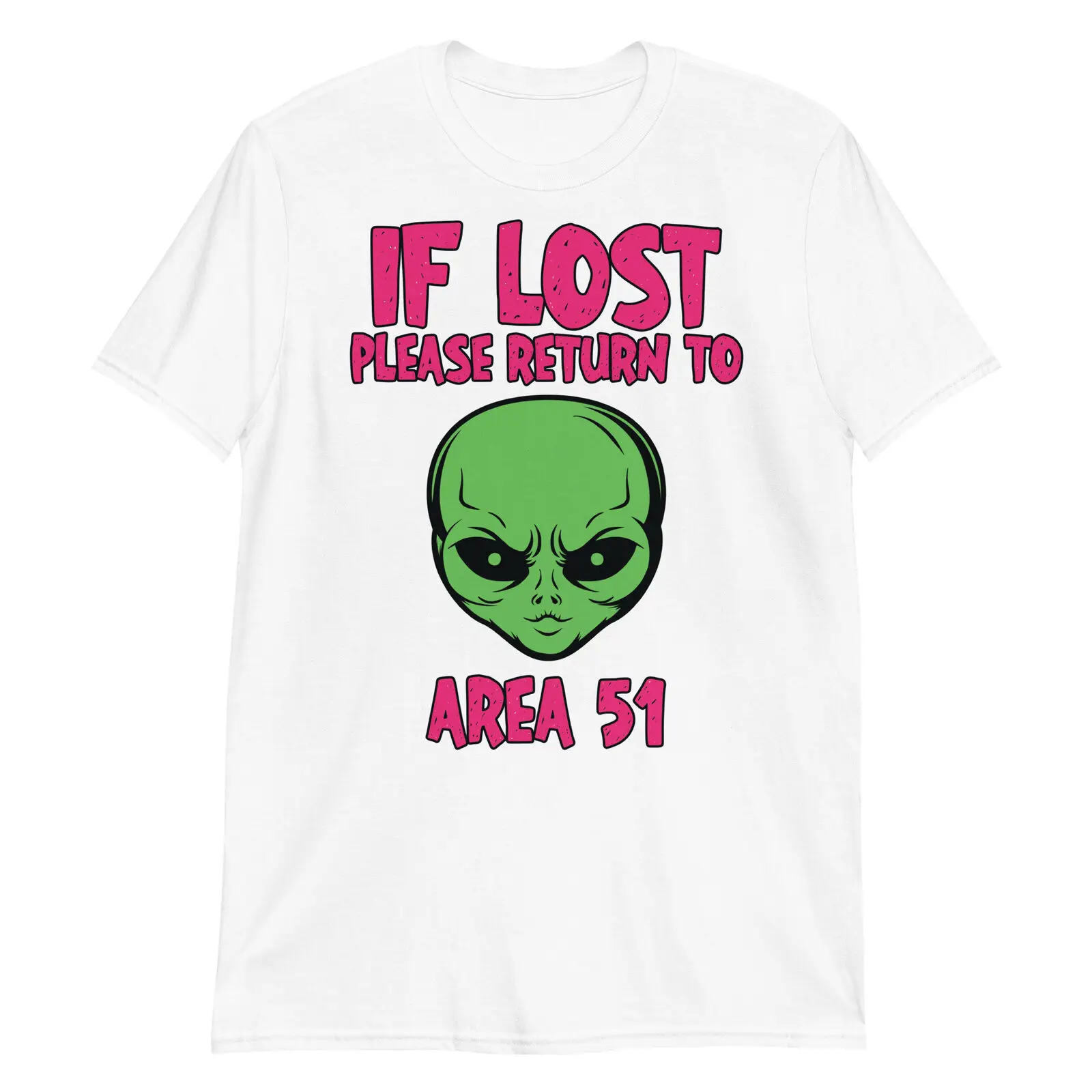 

При потере Вернитесь в зону 51 футболка унисекс цветная хлопковая Футболка НЛО