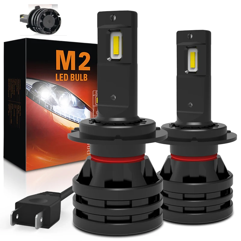 

M2 Car Light 9005 9006 HB3 HB4 H7 16000LM H11 LED Lamp Car Headlight Bulbs H4 H1 H3 H8 H9 9012 H13 9007 Turbo LED Bulbs 12V 24V