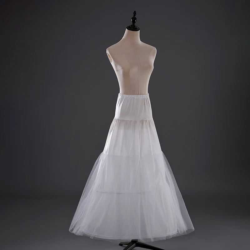 Petticoat Under Wedding Dress Bridal Dress Fishtail Underskirt For Women Multiple steel rims Crinoline For Complementos De Boda