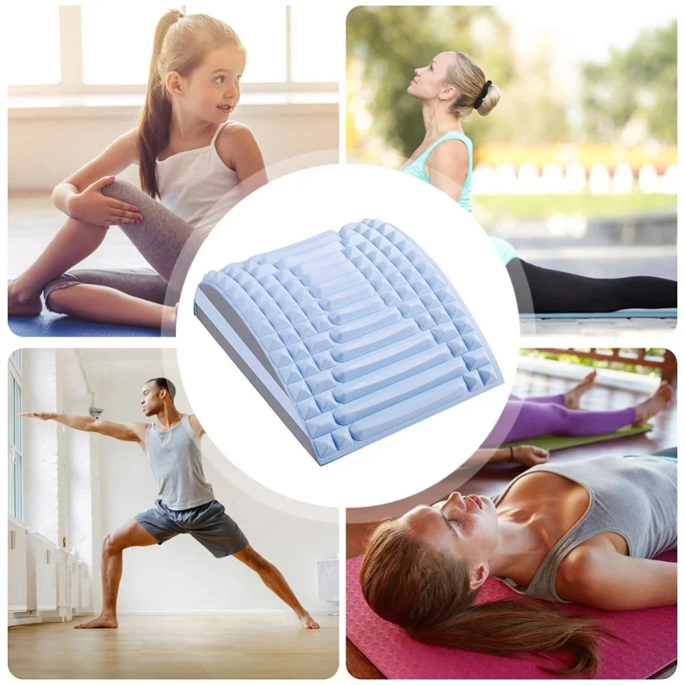 Back Stretcher Pillow Waist Posture Corrector Massage Neck Back and Sciatic Nerve Relieve Physical Stress Stretch Relax Muscles
