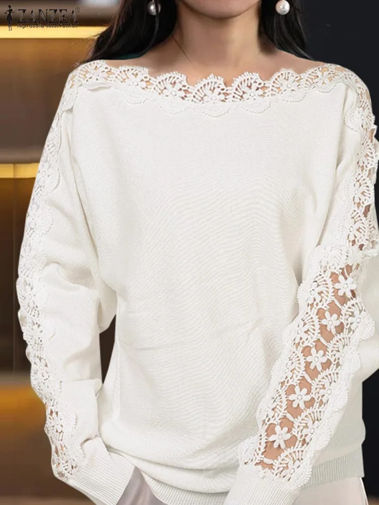 Autumn Sweaters Solid Elegant Pullovers for Women