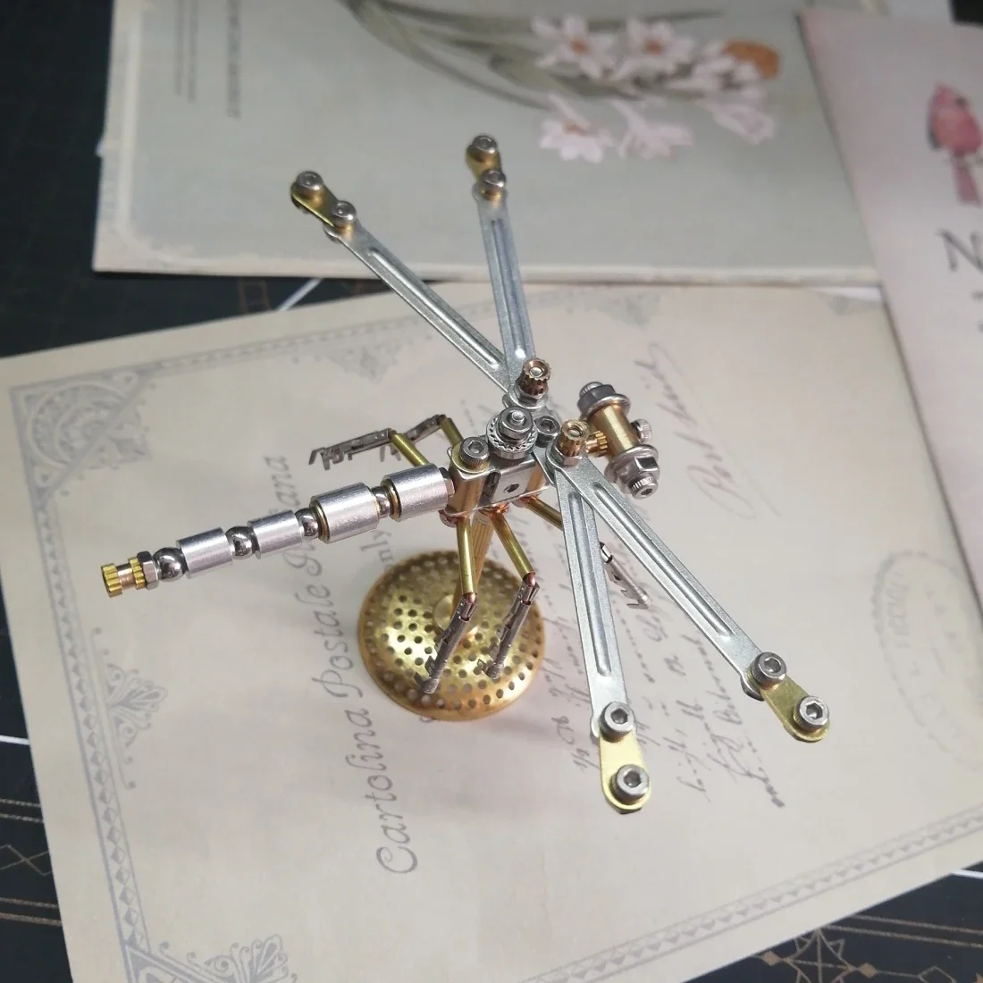 Mechanical Insects DIY Dragonfly Metal Model Building Kits for Adults Steampunk Assembly 3D Puzzle Children Toys Crafts