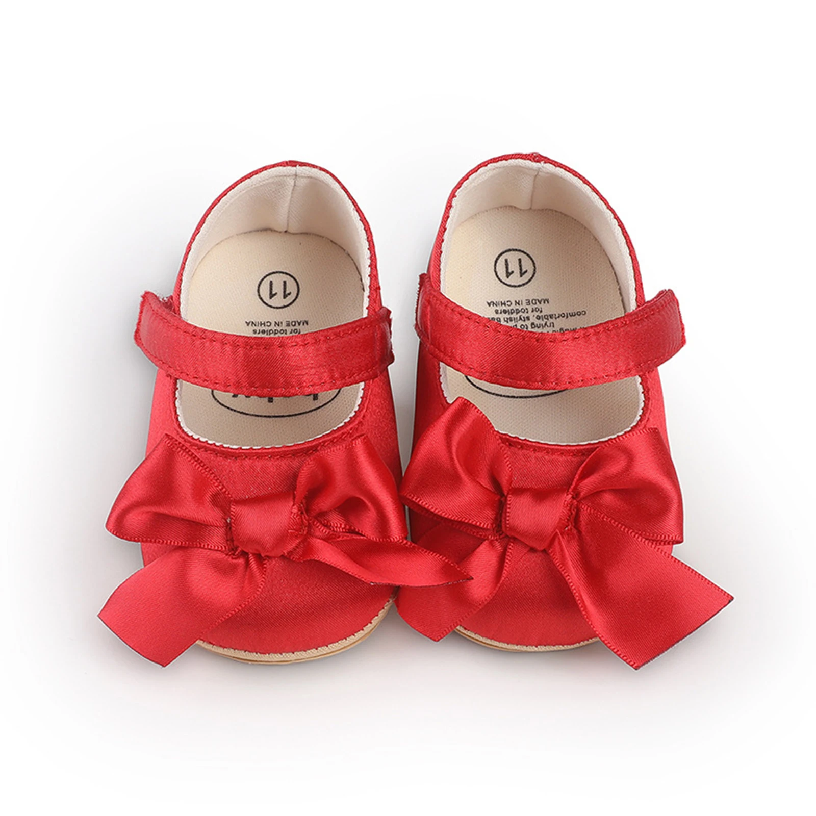 Newborn Baby Girls Princess Shoes Cute Bowknot Soft PU Leather Non-slip First Walker Shoes Summer Fall Toddlers Crib