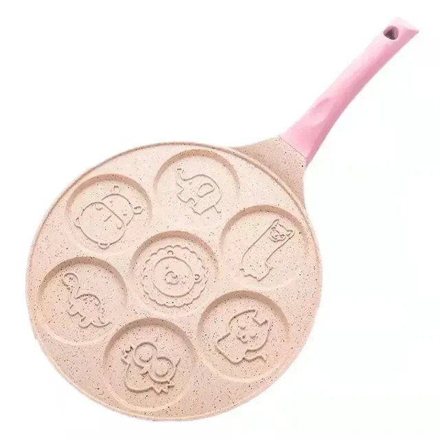Seven-Hole Non-Stick Animal Face Frying Pan 6