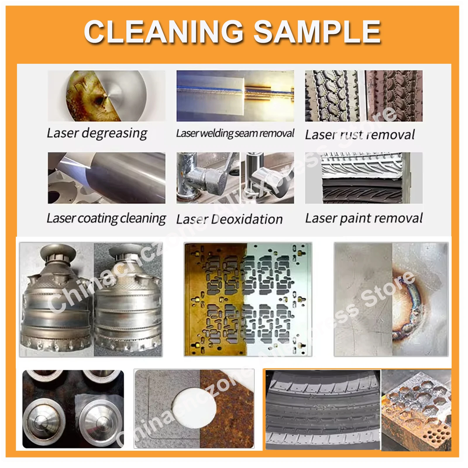 [US Ship] 200W Pulse Laser Cleaner Industrial Mold Rust Removal Cleaning Oil Paint for Metal Rubber Furniture DDP TO US