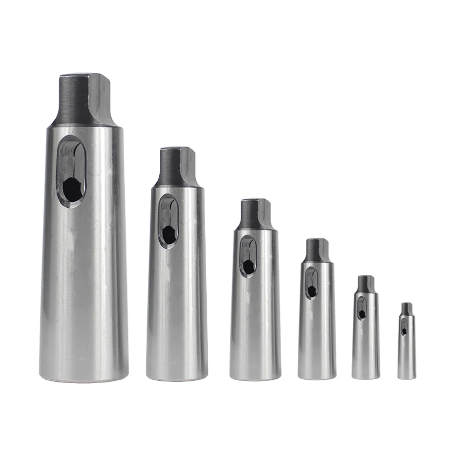 Reducer Sleeve MT1 MT2 MT3 MT4 MT5 MT6 Flat Tail Morse Drill Sleeve Taper Shank Drill Milling Lathe CNC Morse Conversion