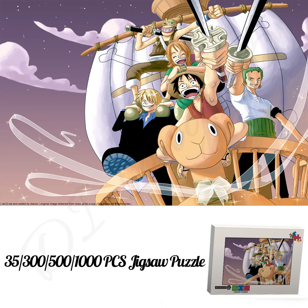 One Piece Full Characters Puzzles for Kids Educational Toys and Hobbies 1000 Piece Wooden Jigsaw Puzzles Japanese Anime Artwork bambi cartoon puzzles for kids disney feature length animation 35 300 500 1000 pieces of wooden jigsaw puzzles toys and hobbies