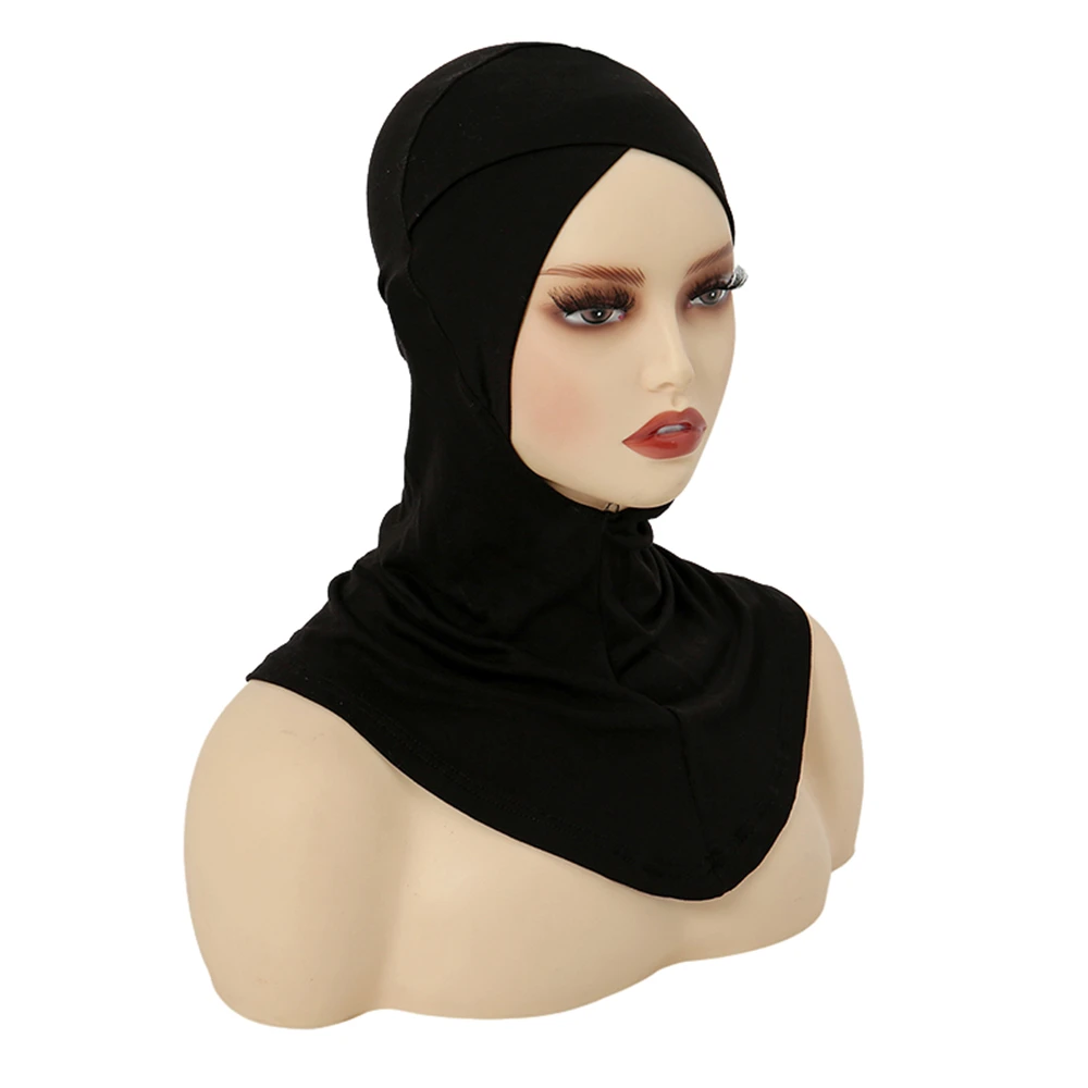 Forehead Cross Underscarf Women Muslim Inner Hijab Turban Islamic Bonnet Full Cover Head Wrap Scarf Amira Jersey Ninja Hat Cap