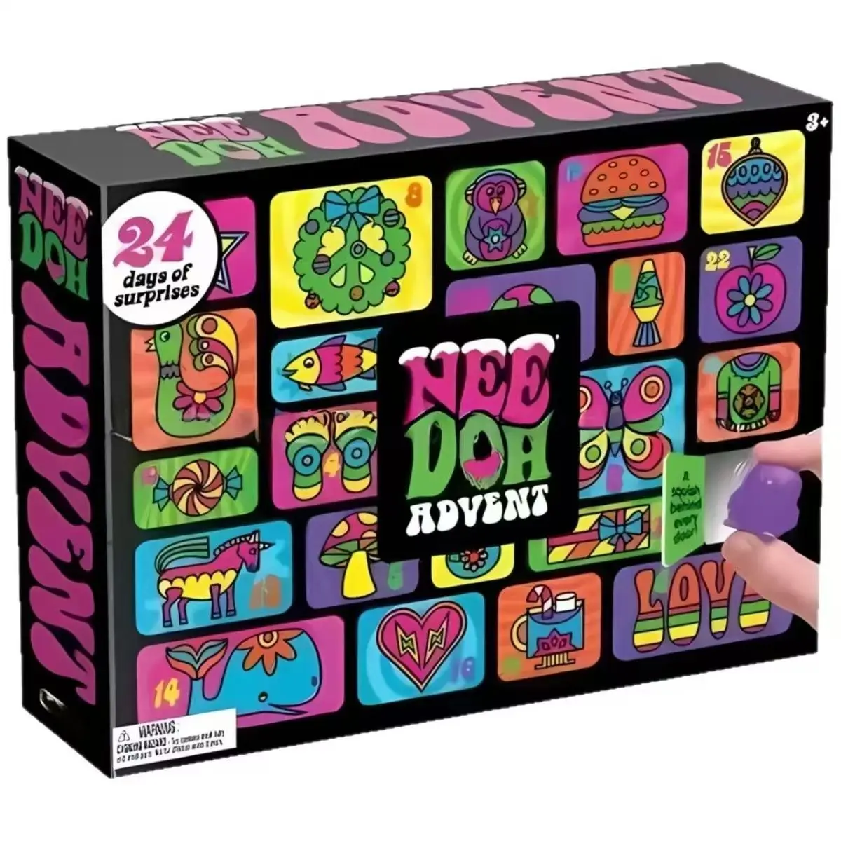 2025 Noel Süslemeli Advent Takvimi, 24 Gün Sürpriz Mini Squish Duyusal Oyuncaklar