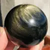 Beautiful Natural Gold Obsidian Crystal Ball Natural Crystal Reiki Healing 5