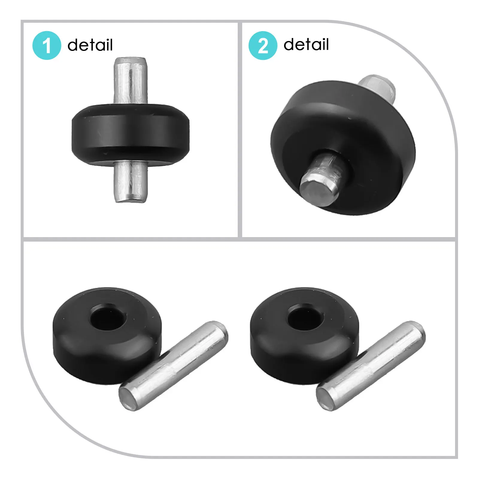 

2pcs Vacuum Cleaner Wheels Spare Parts For Tineco Floor 3 S3 S3 Breeze IFloor 3