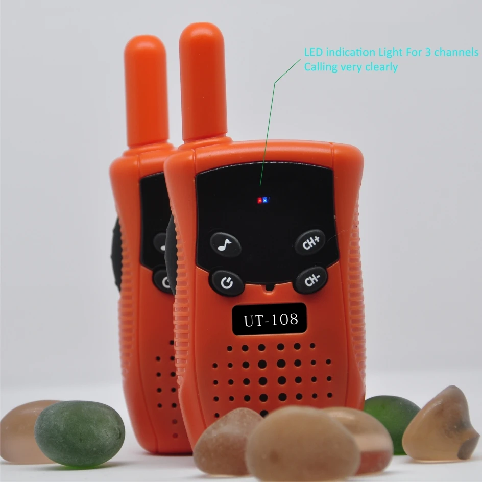 2PCS Kids Walkie Talkie Children Handheld Transceerver Long Range Portable Walkie-Talkie Two Way Radia Child Birthday Gifts Toys 2