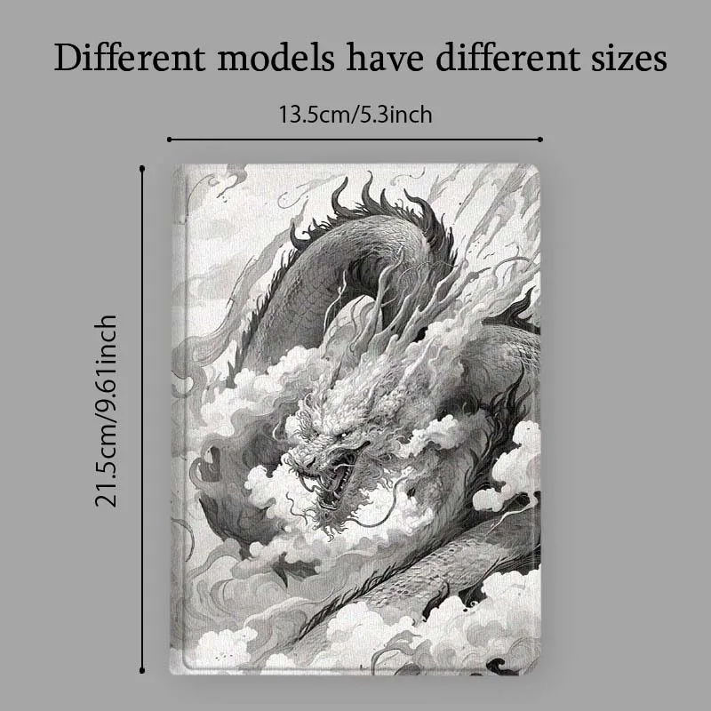 Luxury Dragon Design Soft Tablet Case
