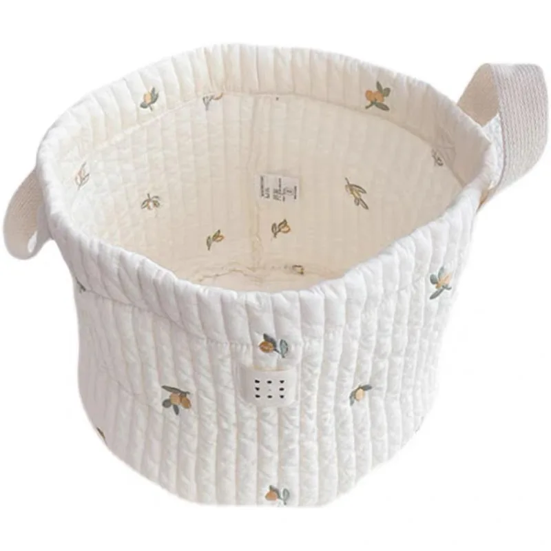 newbabystoragebasketquiltedfabrichighvaluestoragebasketcute