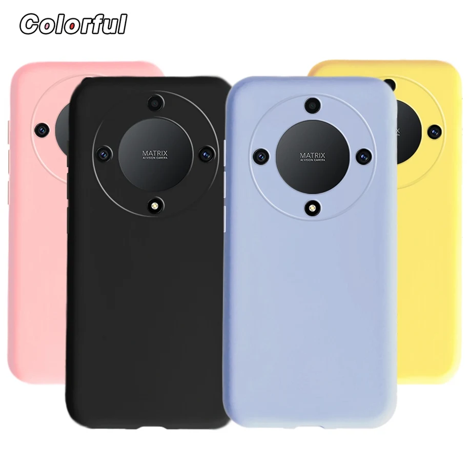 2023 Fashion Plain Color Soft Silicone Phone Back Cover - 6.67 Bumper