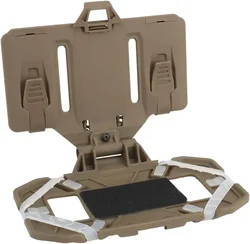 Tactical Vest Phone Holder with Foldable Molle Mount (Desert)