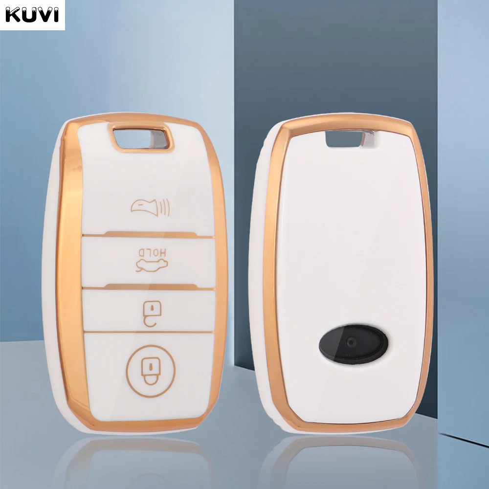 TPU Auto Fernbedienung Schlüssel Fall Abdeckung Shell Fob Für KIA Sportage Cerato Optima K2 K3 K4 K5 RIO Picanto Soul Sorento sedona 3 4 Tasten – Detail 3