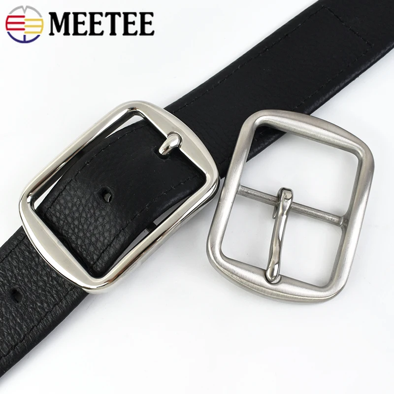 Meetee 40*52mm Hebillas De Cinturón De Acero Inoxidable Hebilla De Cinturón De Ocio Para Hombr DIY Jeans Ropa Cinturon Decoración Accorios De Costura - AliExprs 15