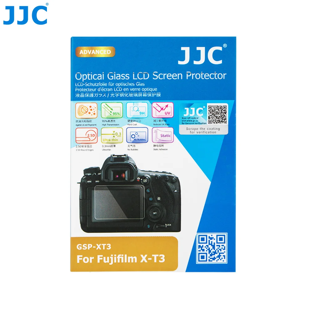 Jjc 2Pcs Fujifilm Xt3 Camera Glass 9H Camera Proteggi Schermo Lcd In Vetro Temperato Per Fotocamera Fujifilm Fuji X-T3