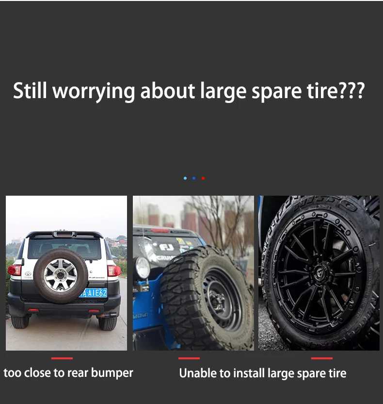 Toyota FJ Cruiser rear spare tire bracket
