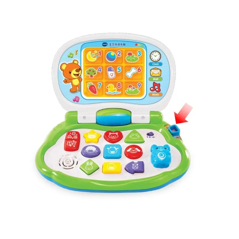 Gedrag Snikken goedkoop Vtech Baby Bilingual Computer 6-36 Month Old Children's Laptop Audio-visual  Point Reader Learning Machine - Learning Machine - AliExpress