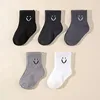 5 Pairs Baby Socks Cute Funny Face Emoticons Pattern Comfortable Kids Boys Girls Socks 3