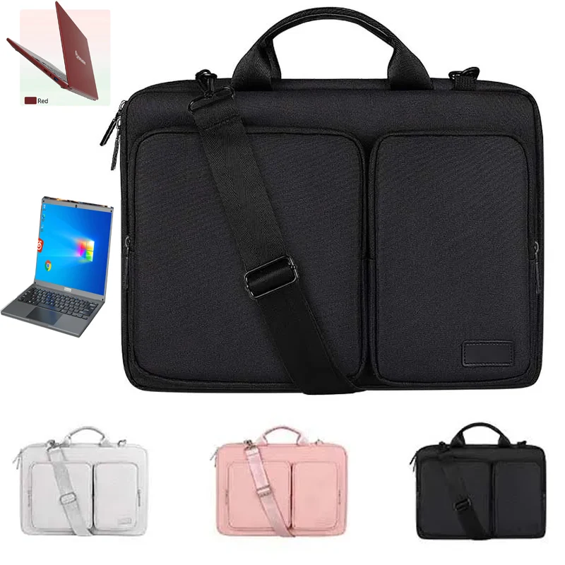 

for Adreamer LeoBook13 16S Laptop Shoulder Bag Multi Pockets Storage Bag Shockproof Zip Pouch Notebook Carry Sleeve Briefcase