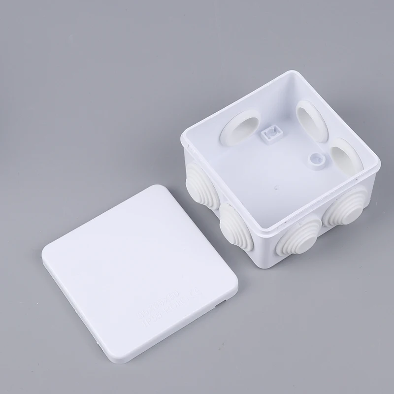 1pc IP65 Waterproof White PVC Electrical Enclosure for Indoor and Outdoor Wiring