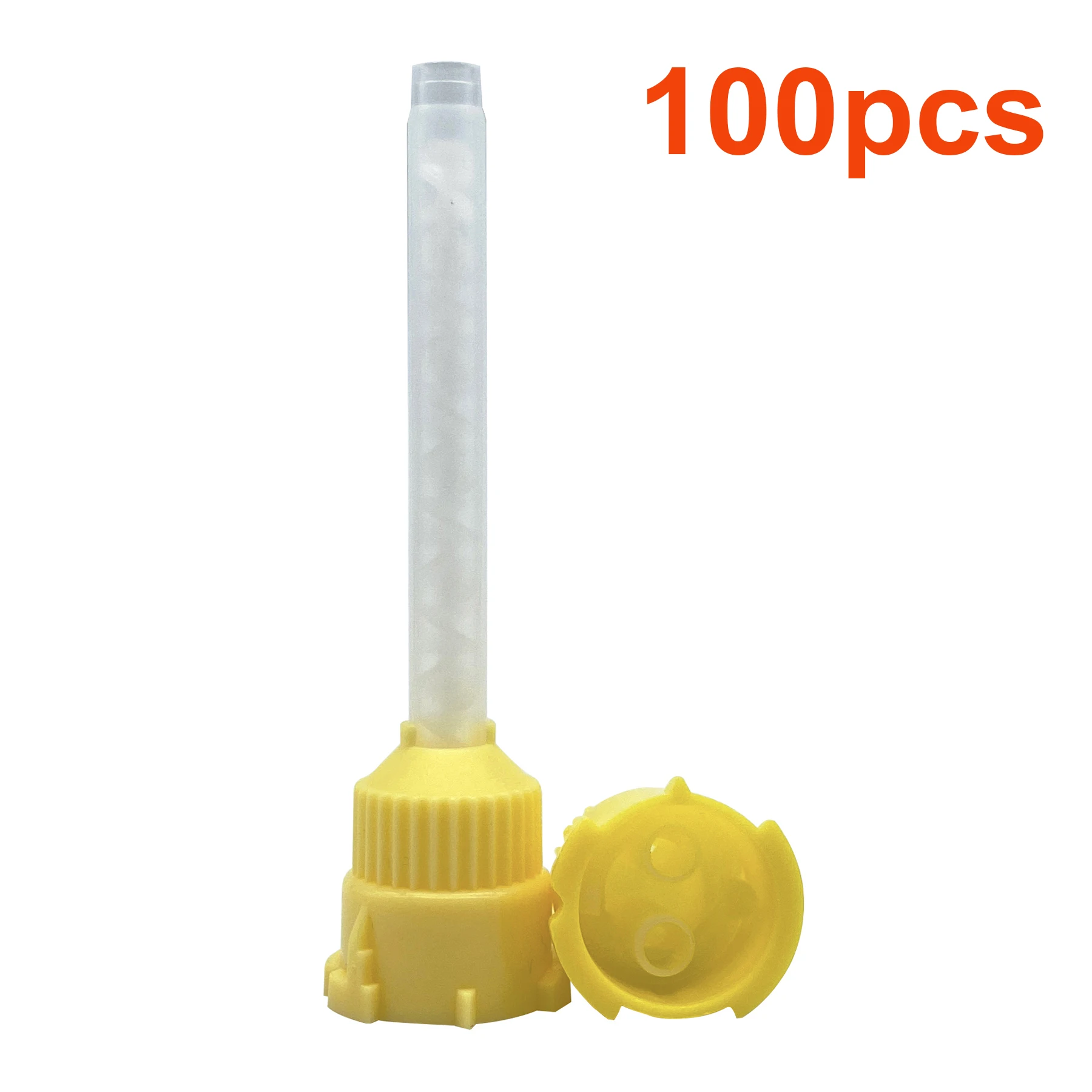 50 Disposable Dental Mixing Tips – Yellow Intra Oral Impression Material Mixing