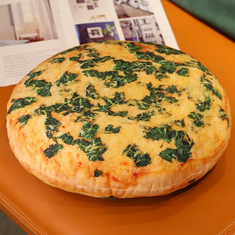 2024 신제품  베개 새로운 창의적인 시뮬레이션 음식 베개 피자 원형 베개 선물..