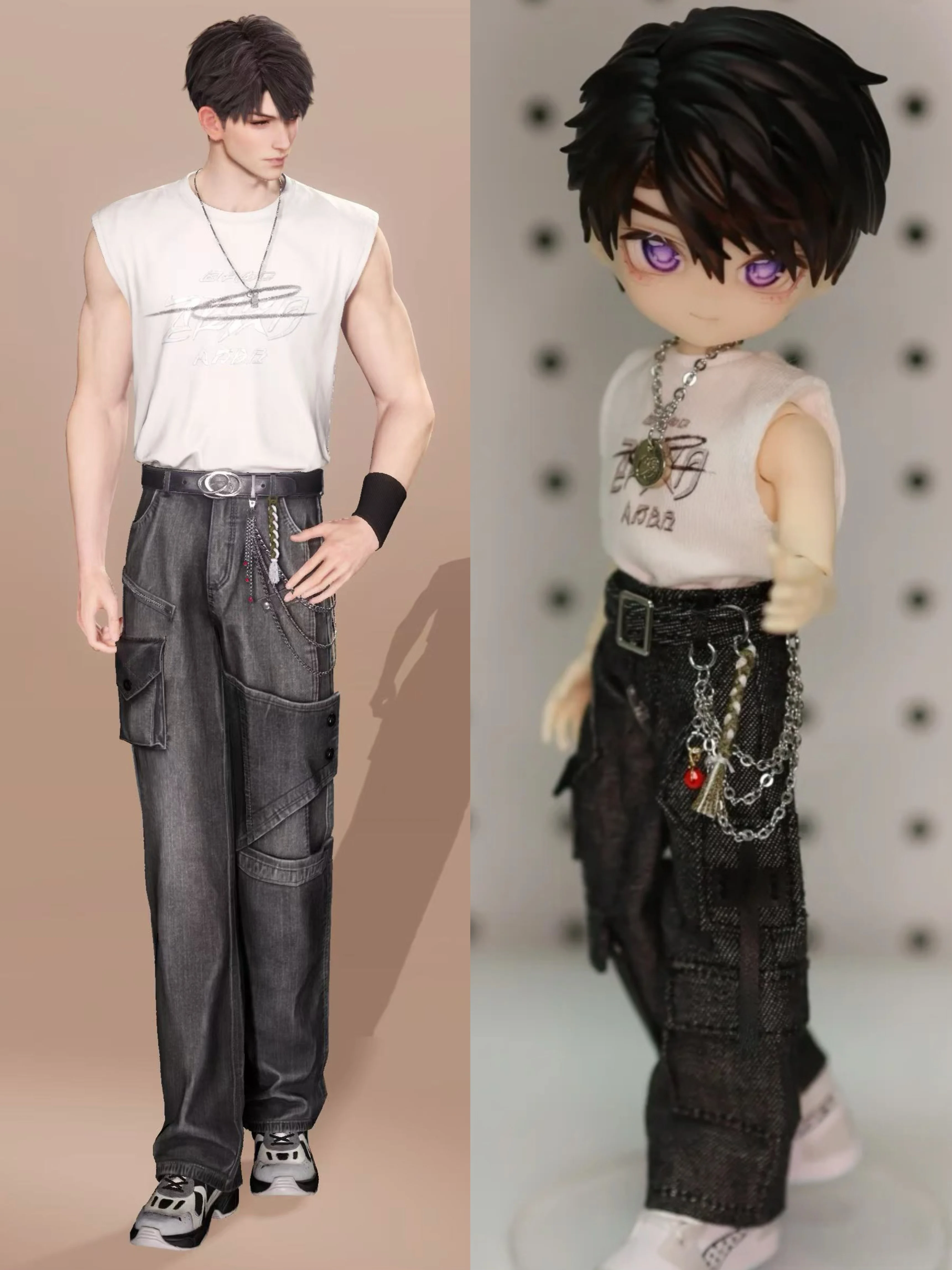 Doll Clothes Game Love and Deepspace Caleb Mahiru Style For Obitsu11 GSC YMY P9 Body 1/12 BJD Doll Boy Girl's Toy